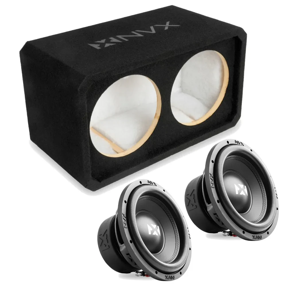 Корпус для сабвуфера NVX NE102S, двойной на 2×10", закрытый, 3/4" MDF, с 10" сабвуфером