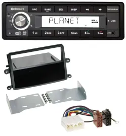 Автомагнитола для Mitsubishi L200 (с 2006) Continental 1 DIN, USB, AUX, DAB, MP3