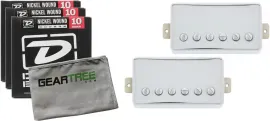 Звукосниматель для электрогитары TV Jones Starwood Humbucker хромированная крышка (набор) с струнами