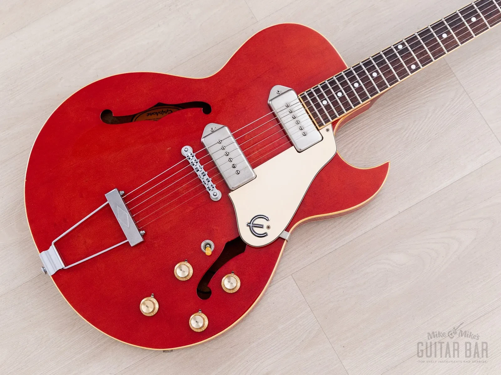 1991 Epiphone Sorrento ES-930J Hollowbody Electric Guitar Cherry w/ Case, Japan