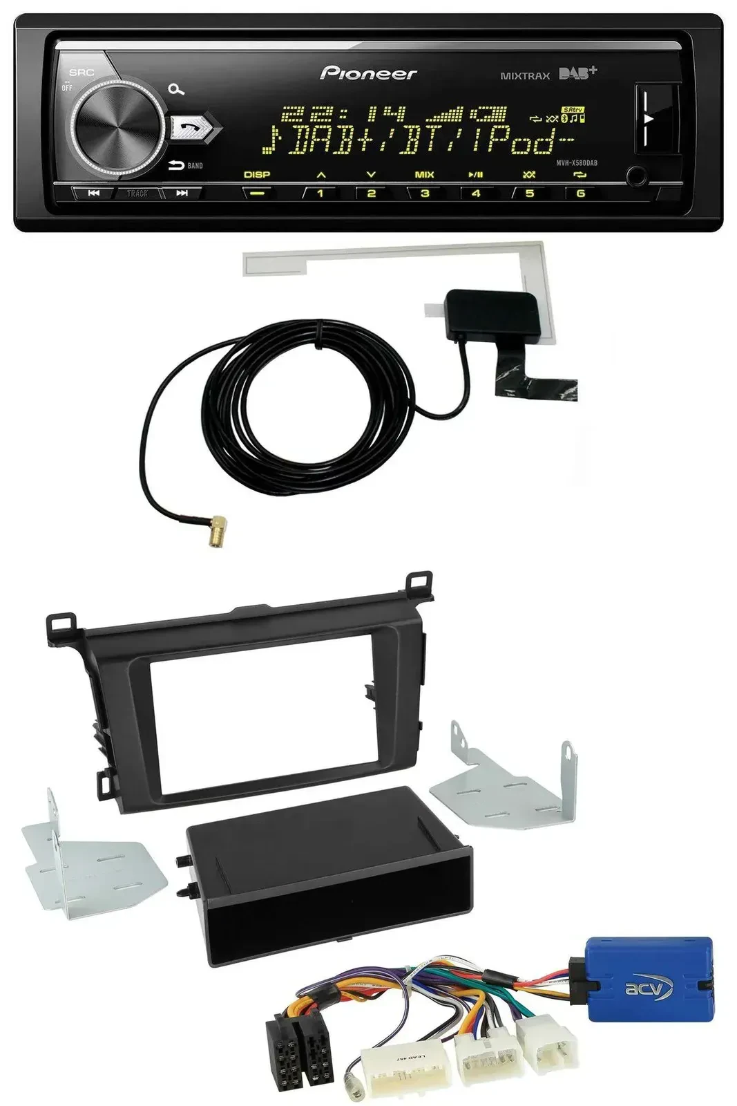 Автомагнитола для Toyota RAV4 (с 2013) Pioneer Bluetooth DAB USB MP3