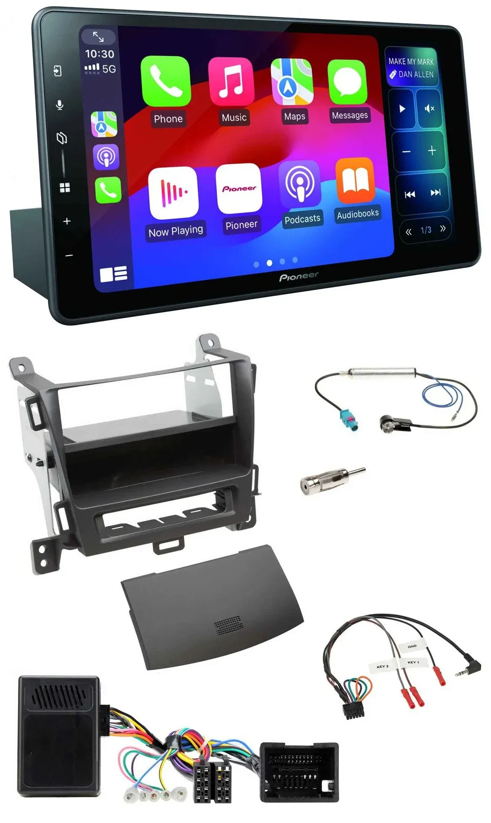 Автомагнитола Pioneer Bluetooth DAB USB для Opel Zafira Tourer (с 2013), поддержка кнопок на руле