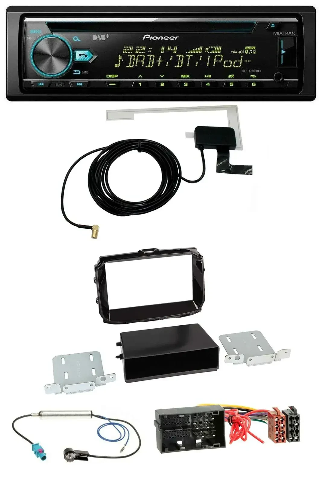 Автомагнитола Pioneer для Alfa Romeo Giulietta CD/USB/AUX, DAB, 52-pin (с 2013)