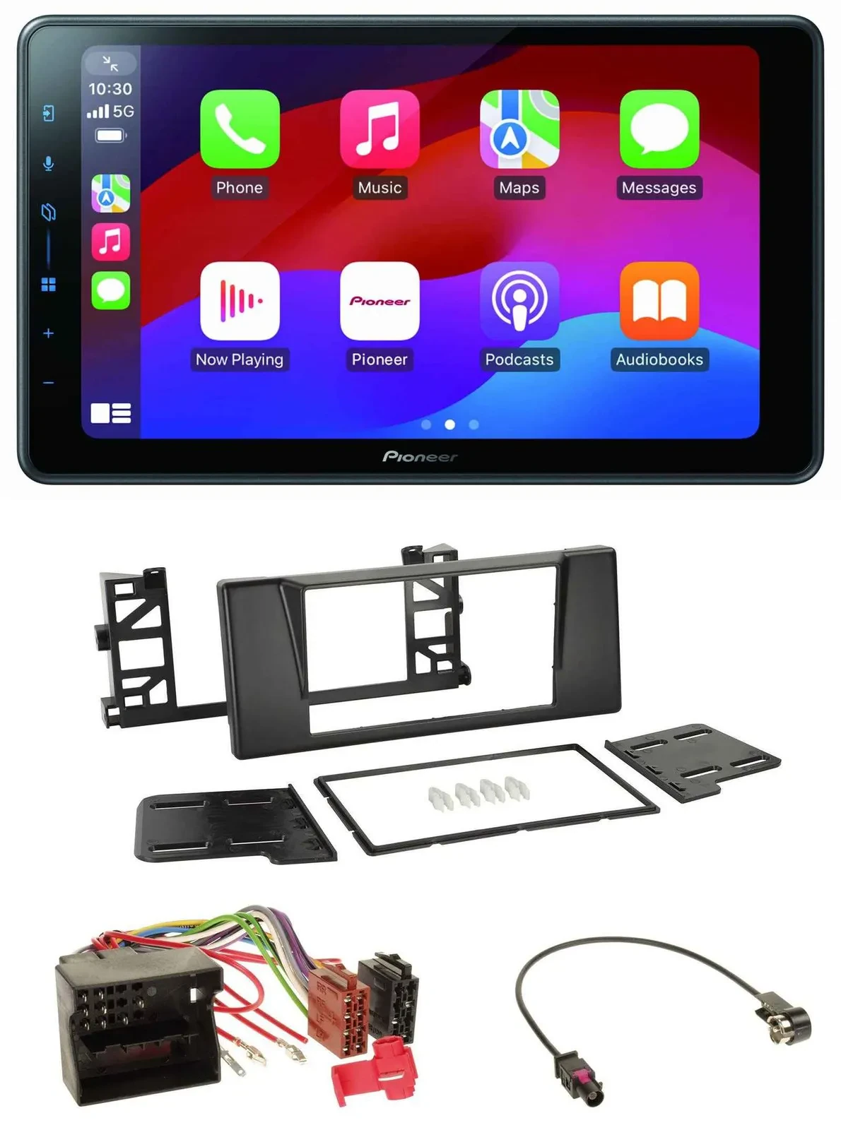 Pioneer Bluetooth 2DIN USB MP3 DAB Autoradio für BMW 5er E39 X5 Quadlock