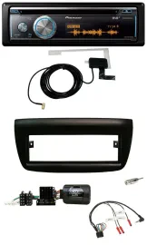 Pioneer Bluetooth DAB Lenkrad USB CD Autoradio für Fiat Doblo 2012-2015 schwarz