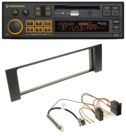Pioneer DAB MP3 USB Bluetooth Autoradio für Audi A4 (B6, 00-04) - ISO