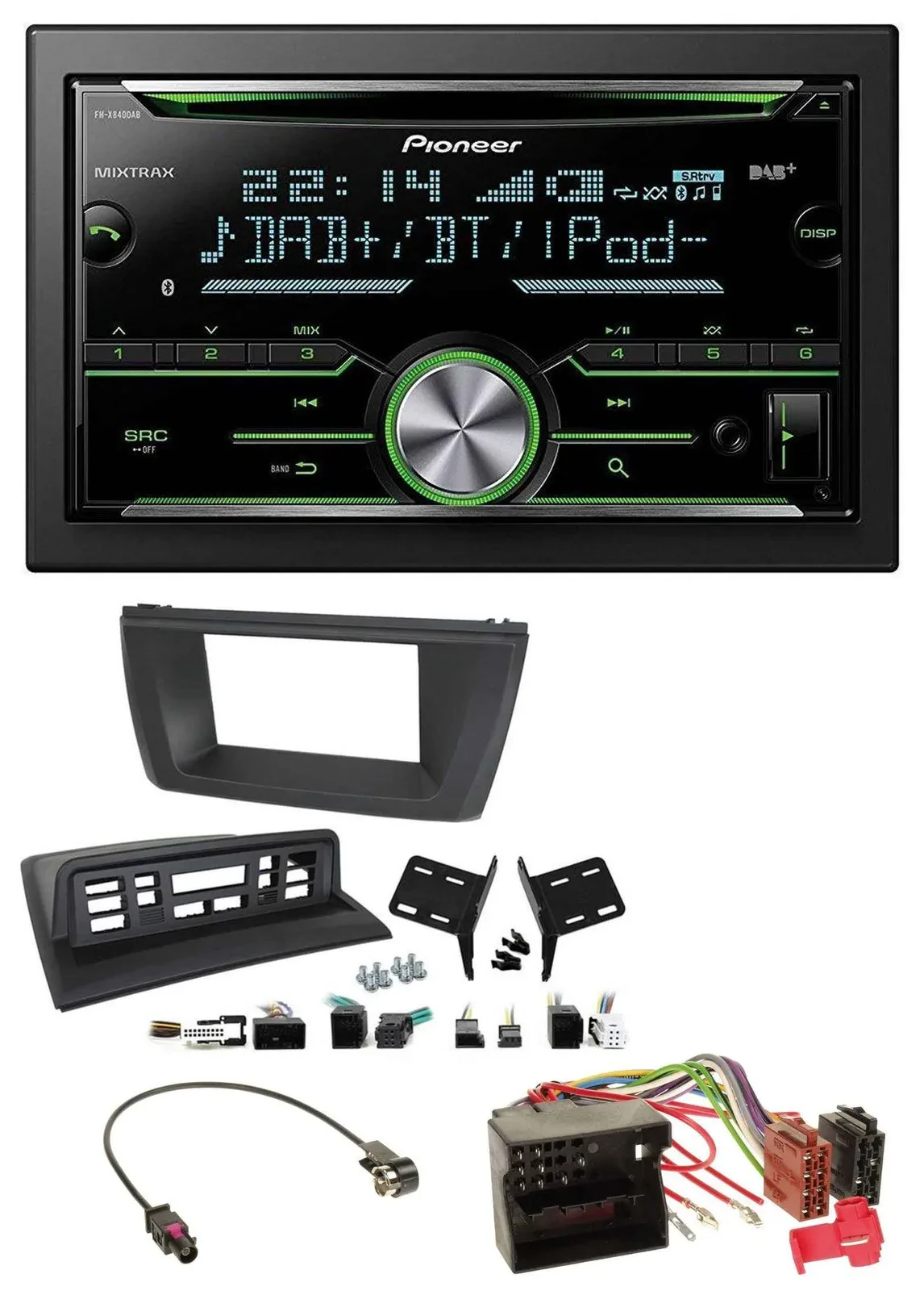 Автомагнитола для BMW X3 (E83) Pioneer 2DIN Bluetooth DAB USB CD MP3