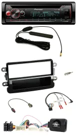 Автомагнитола Pioneer CD USB DAB Bluetooth для Dacia (с 2012), черный (piano black), поддержка кнопок на руле