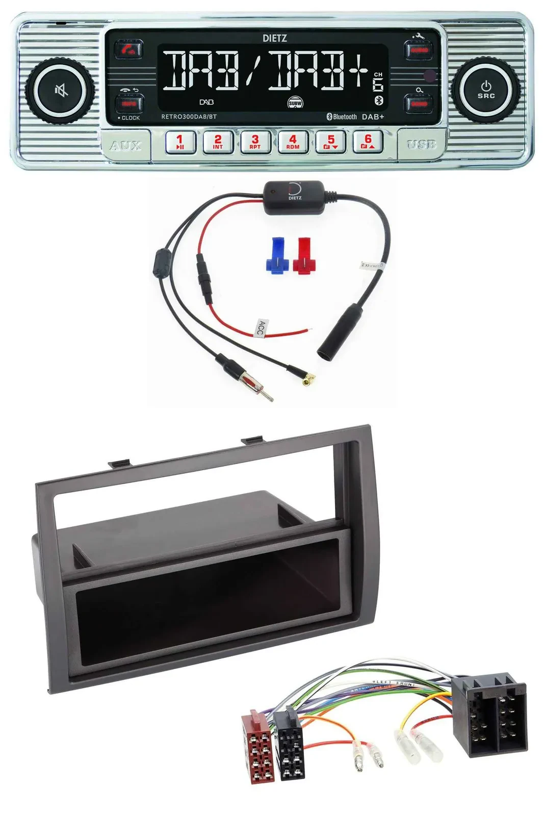 Dietz DAB USB MP3 Bluetooth Autoradio für Citroen Jumper Peugeot Boxer Fiat Duca