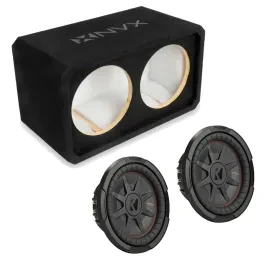 Сабвуфер пассивный NVX NE102S 2x10", закрытый, 3/4" MDF, с CompRT Shallow Subwoofer