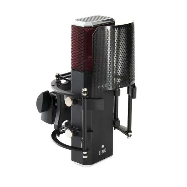 Audio Studio C-900 Großmembran Kondensatormikrofon Schwarz 20-20k Hz 135dB SPL