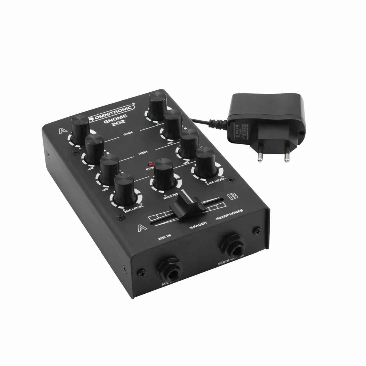 Omnitronic GNOME-202 Mini-Mixer schwarz
