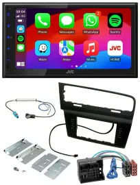 JVC Bluetooth 2DIN MP3 DAB USB Autoradio für VW Golf VII (ab 11/2012)