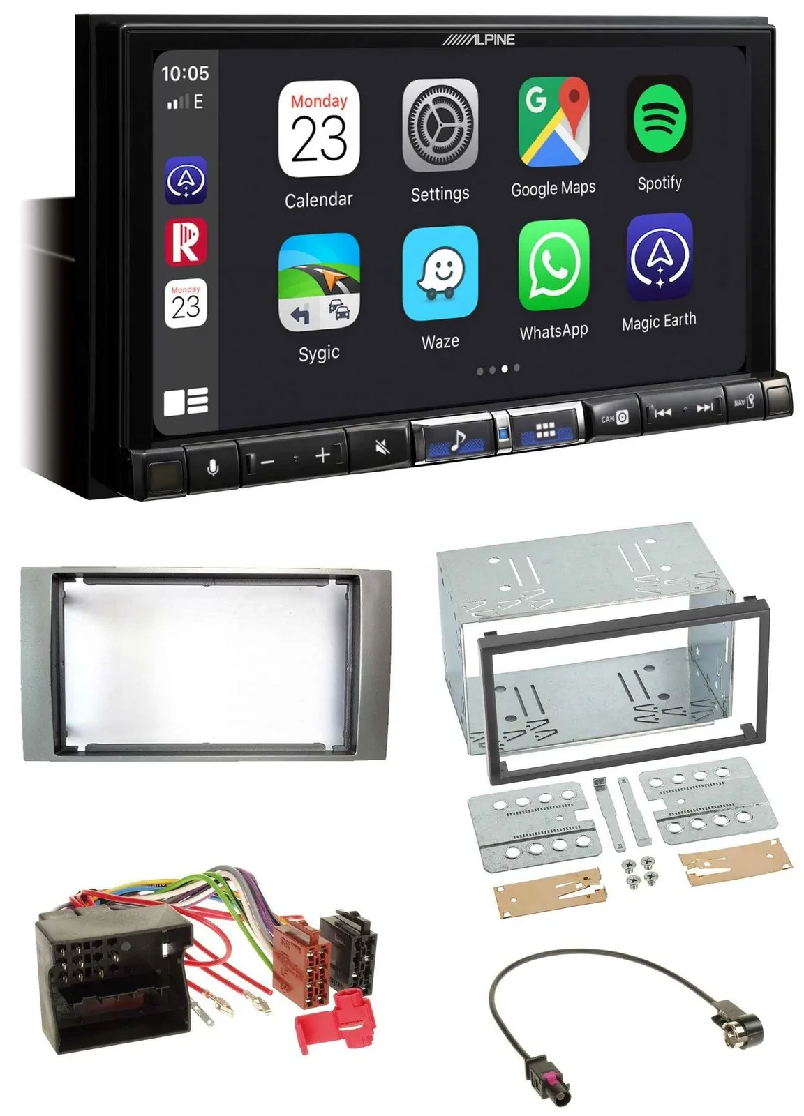 Alpine 2DIN DAB USB MP3 Bluetooth Autoradio für Ford Galaxy Focus C-Max S-Max 03