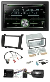 Автомагнитола Pioneer 2DIN, Bluetooth, DAB, USB, CD для Mercedes SLK (R171) с управлением на руле