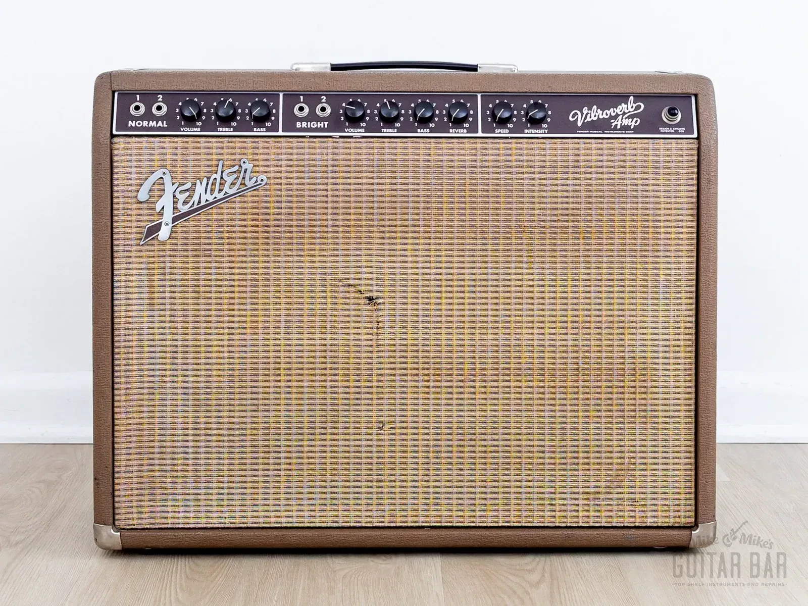 1990 Fender Vibroverb Brown Panel '63 Vintage Reissue Tube Amp 2x10