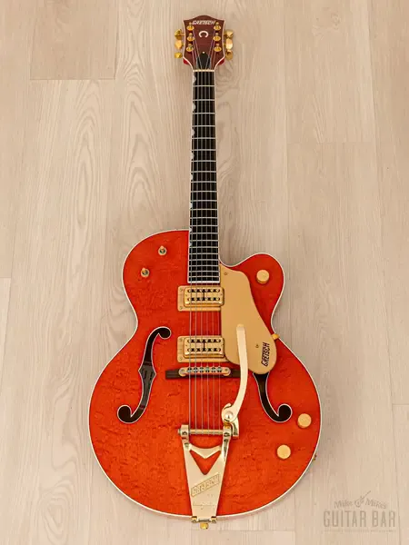 Электрогитара полуакустическая Gretsch Chet Atkins Nashville G6120 HH Western Orange Stain w/case Japan 2006