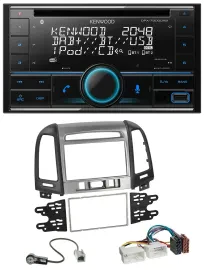 Автомагнитола для Hyundai Santa Fe 3 Kenwood CD, 2-DIN, DAB, USB, MP3, Bluetooth