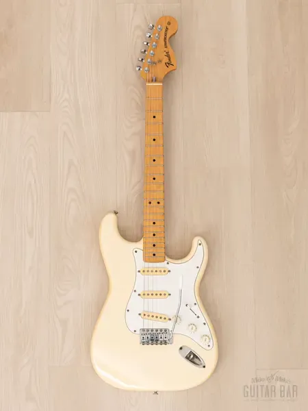 Электрогитара Fender Stratocaster 1972 Vintage Reissue ST72-55 SSS Olympic White w/gigbag Japan 1987