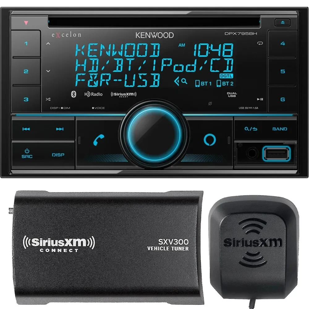 Kenwood DPX795BH CD Multimedia Receiver with SiriusXM Ready Support