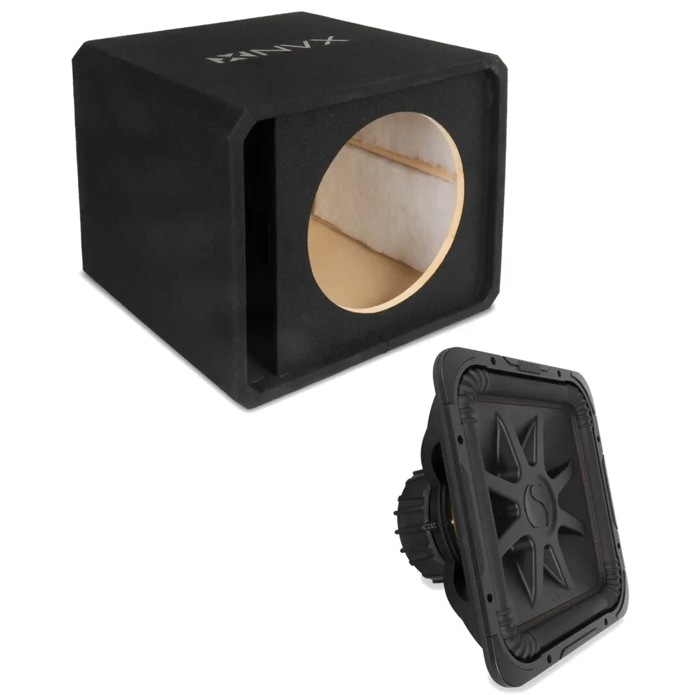 Сабвуфер NVX NE151P_45L7R152 15", щелевой фазоинвертор, 3/4" MDF, одиночный, с сабвуфером Solo-Baric