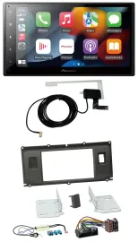 Pioneer MP3 USB Bluetooth DAB 2DIN Autoradio für Land Rover Evoque Blindstopfen