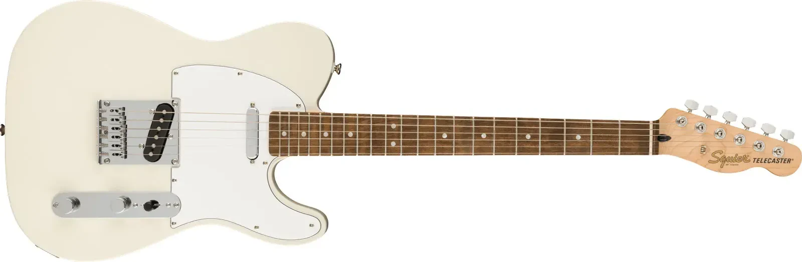 Squier by Fender Affinity Telecaster White Pickguard, Olympic White - DEMO