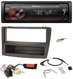 Pioneer DAB 1DIN MP3 Lenkrad USB Autoradio für Honda Civic 04-06 anthrazit