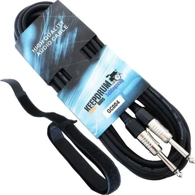 Инструментальный кабель keepdrum GC-004 Black 6 м