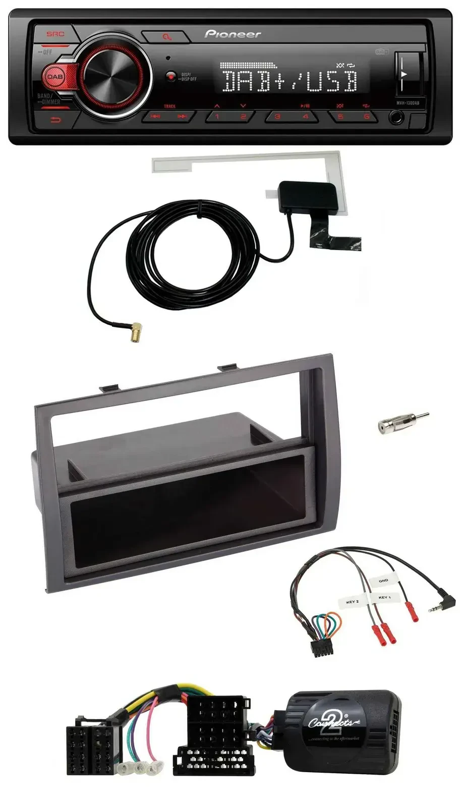 Автомагнитола для Citroen Jumper и Peugeot Boxer Pioneer 1DIN, MP3, DAB, USB