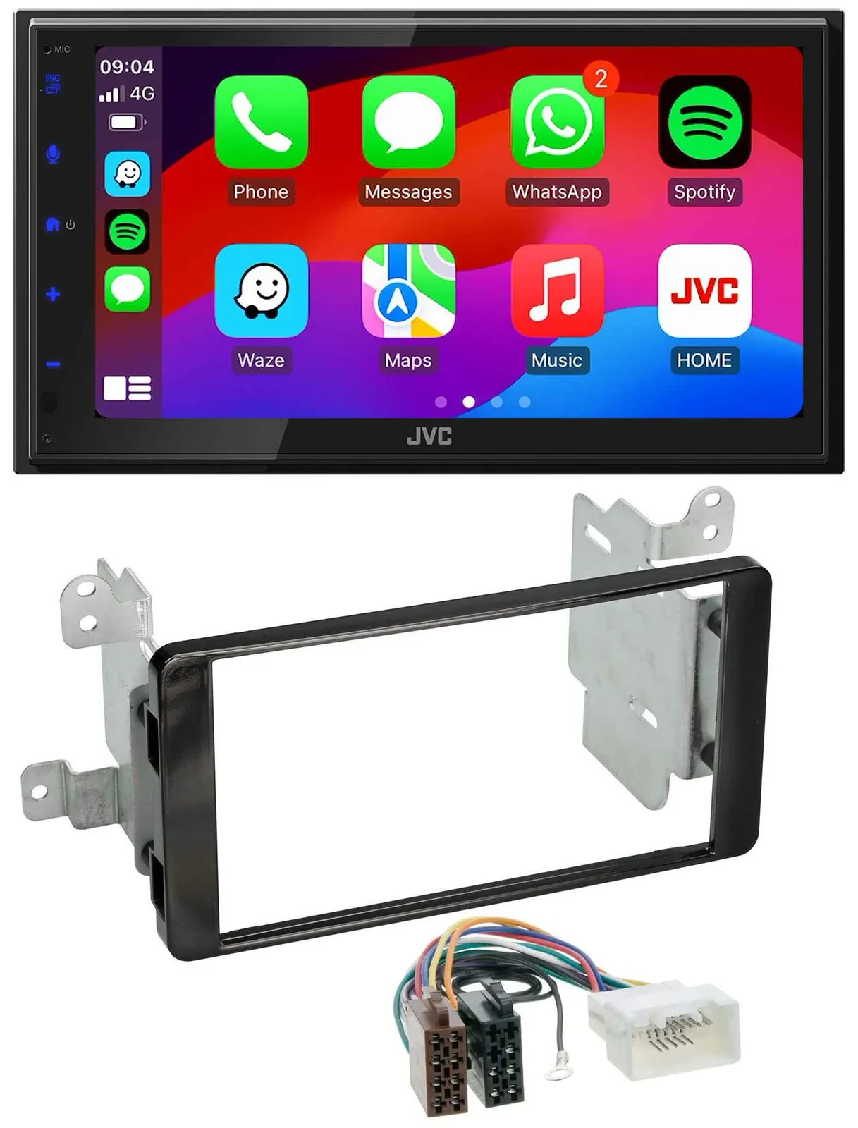 JVC Bluetooth USB MP3 2DIN DAB Autoradio für Mitsubishi Outlander ab 2012