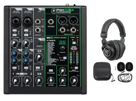 Mackie ProFX6v3 6-Channel Professional Effects Mixer w/USB ProFX6 v3+Headphones