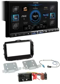 Alpine DAB 2DIN USB Bluetooth MP3 Autoradio für Alfa Giulietta ab 13 940 Facelif
