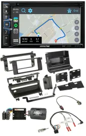 Alpine DAB TMC Bluetooth 2DIN USB Lenkrad Navigation für BMW 3-er E46 2001-2006