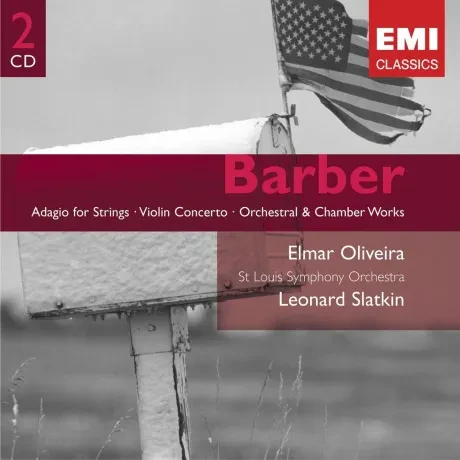 CD-диск Leonard Slatkin / Saint Louis Symphony Orchestra – Barber: Adagio for Strings, Violin Concerto (2CD)