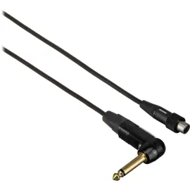 Shure WA307 3' Premium Guitar Cable with Right-Angle 1/4" and TA4F Connector