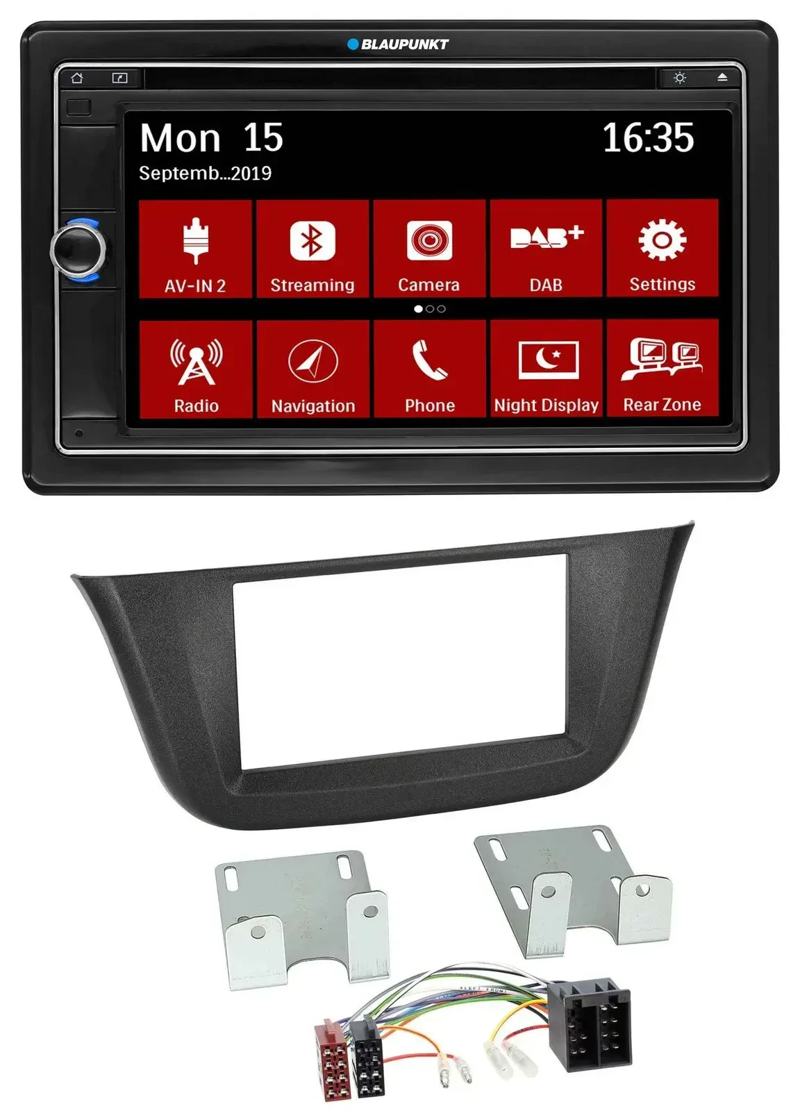 Blaupunkt Bluetooth DAB 2DIN USB DVD MP3 Autoradio für Iveco Daily (ab 2014)