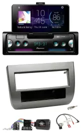 Автомагнитола Pioneer USB Bluetooth DAB для Lancia Y (843) 2005–2011, темно-серебристый