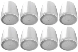 8) JBL Control 65P/T-WH 5.25" 70v White Pendant Speakers For Restaurant/Bar/Cafe
