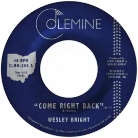Виниловая пластинка Wesley Bright – Come Right Back (Релиз 2022)