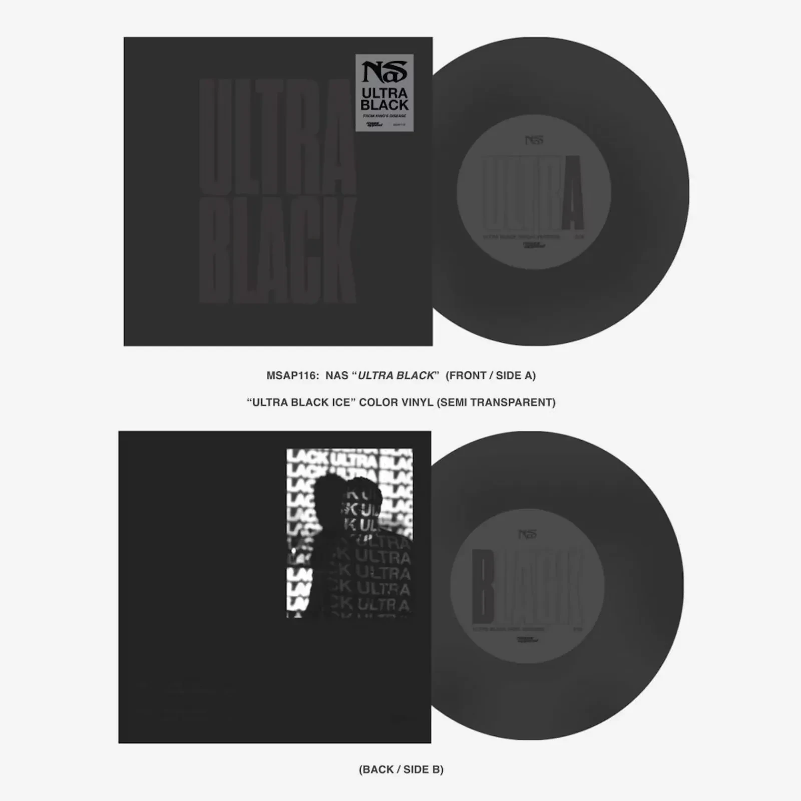 Виниловая пластинка Nas - Ultra Black [7" Colored Vinyl] NEW Sealed Vinyl