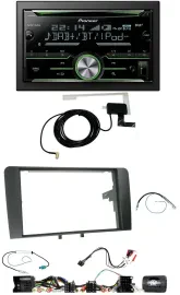 Pioneer CD USB Lenkrad Bluetooth 2DIN DAB Autoradio für Audi A3 8P 2003-2012 Akt