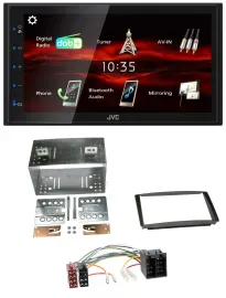 Автомагнитола для Kia Ceed 01–09, proCeed 08–11 JVC 2-DIN, USB, Bluetooth, MP3, DAB