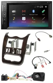 Автомагнитола Pioneer 2DIN DAB Bluetooth USB для Dacia (с 2012) темно-коричневый
