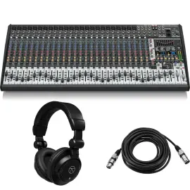 Behringer EURODESK SX3242FX 32-Ch Mixer, w/TAPH100 Headphones, 2x XLR Cable
