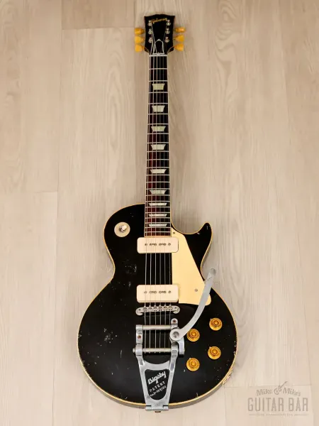 Электрогитара Gibson Custom Shop 1956 Les Paul Standard R6 Murphy Lab Heavy Aged Made 2 Measure P90 Ebony w/case USA 2023