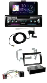 Автомагнитола для Fiat Ducato (2006–2010) Pioneer DAB, Bluetooth, MP3, USB, чёрный глянец