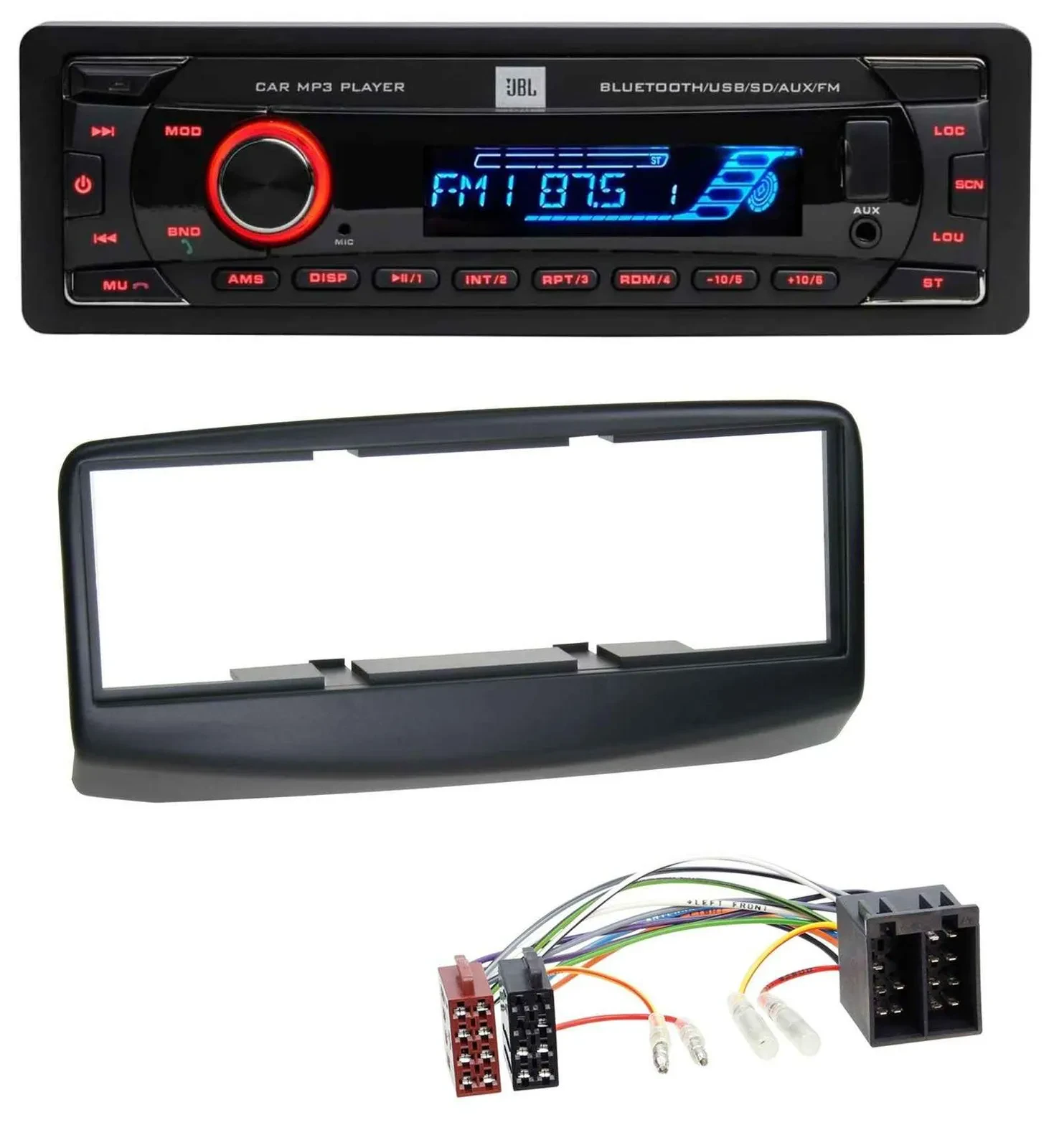 JBL AUX MP3 USB Bluetooth SD Autoradio für Fiat Multipla 186 Facelift 2006-2010