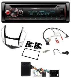Pioneer Lenkrad DAB CD Bluetooth USB Autoradio für Chevrolet Cruze 2011-2016 sil