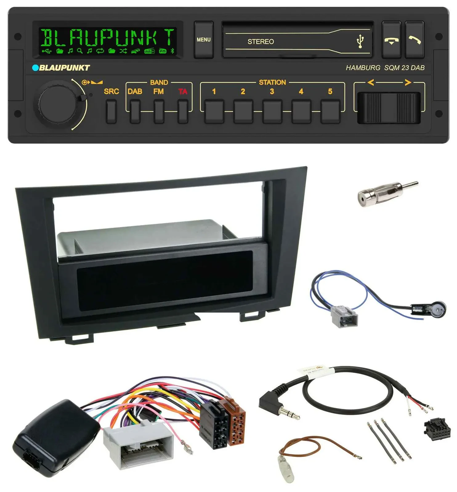 Blaupunkt USB DAB Bluetooth Lenkrad Autoradio für Honda CRV (2006-2012)